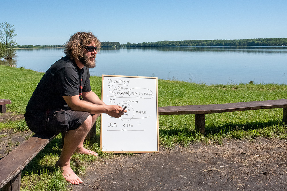 Kurs na patent żeglarski dla dorosłych, Mazury