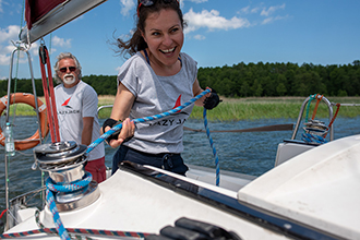 Z entuzjazmem na szotach