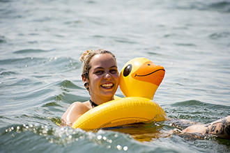 i jeziora, które w końcu zachecały do kąpieli!